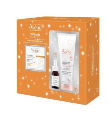Avene Cofanetto Natale Vitamin Activ Cg - Crema Intensiva Illuminante 50 millilitri + Siero Correttore Luminosità 10 millilitri + Gel Micellare Struccante 100 millilitri